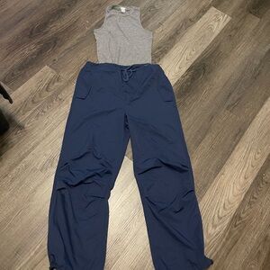 Gray and Blue Women's Jumpsuit both size small
